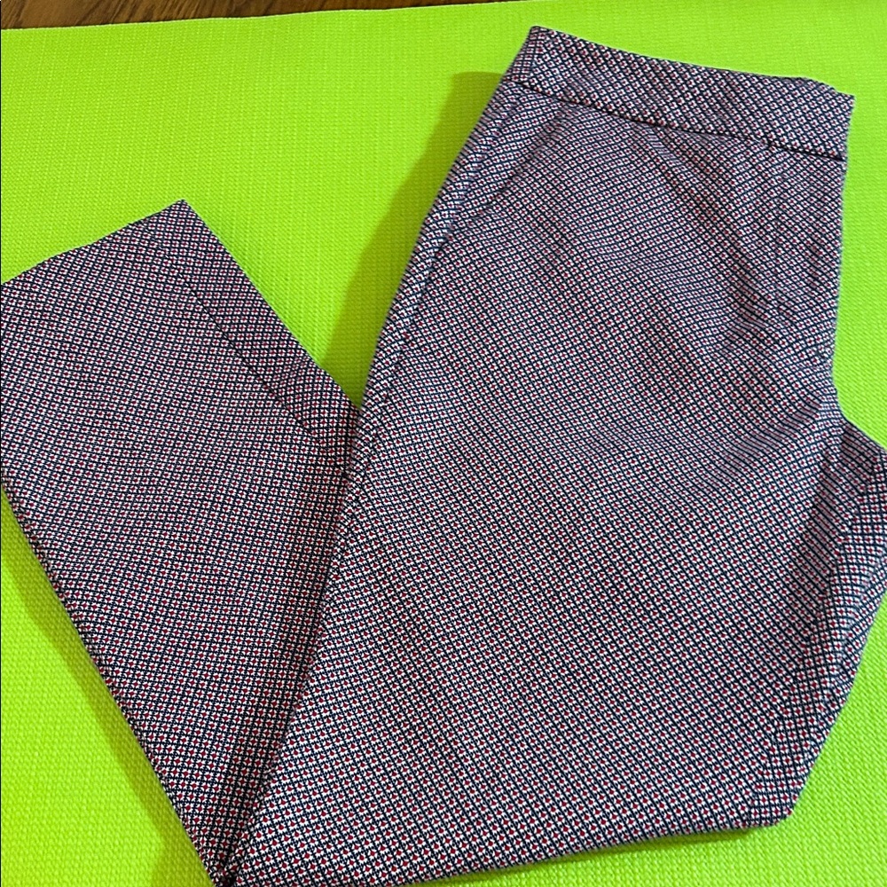 Talbots Heritage red white blue slacks